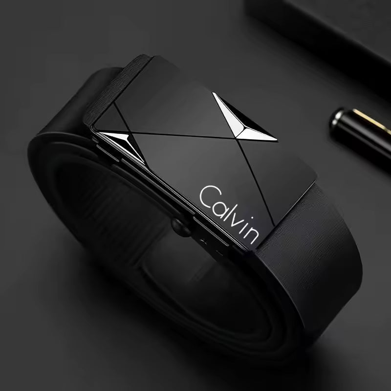 Stylish Men's PU Leather Belt - Fashion Belts for Daily Life, Leisure,