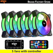 Aigo AR12 120mm PC Gamer Computer Case Fan RGB 12v Heatsink Aura Sync