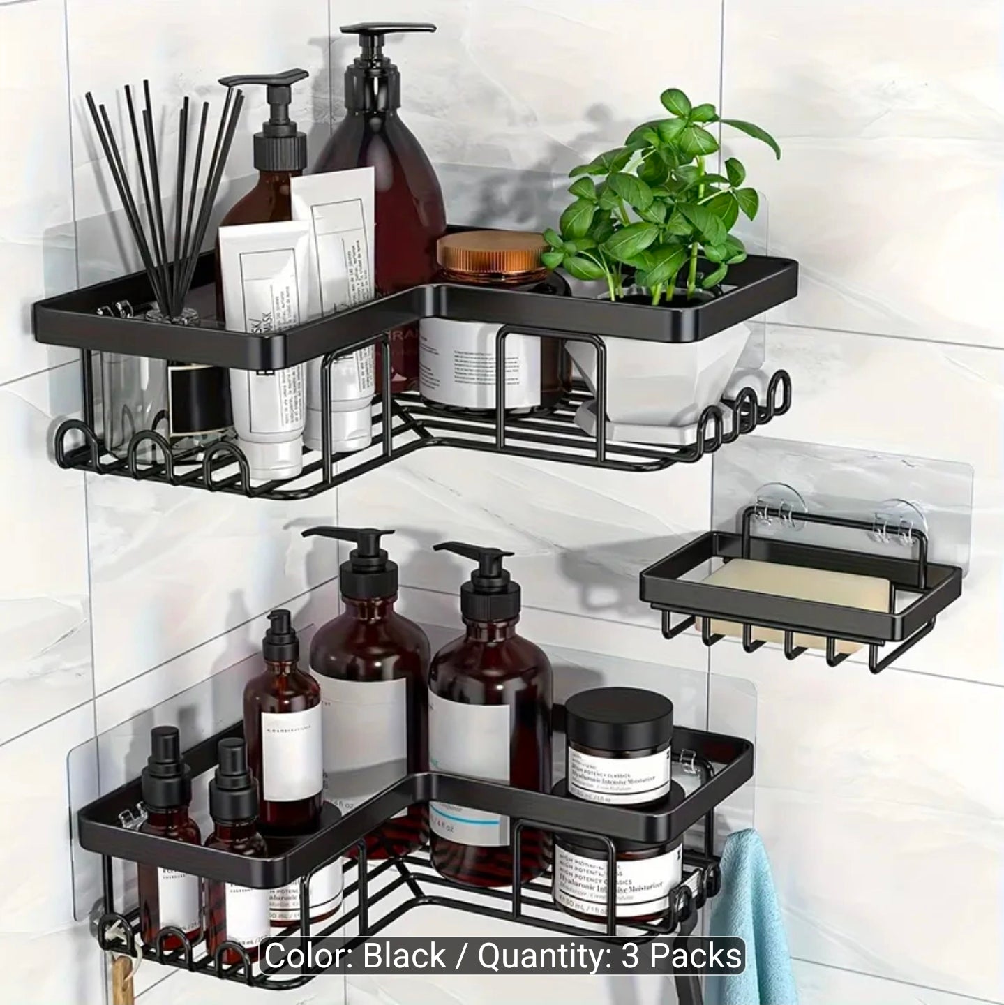 Corner Adhesive Shower